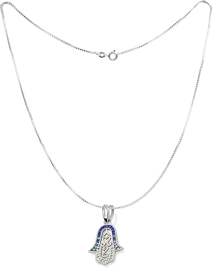 Openwork Hamsa Pendant – 3 Color Options – 925 Sterling Silver