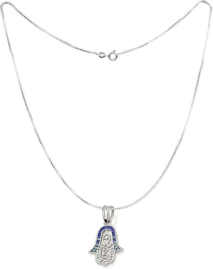Openwork Hamsa Pendant – 3 Color Options – 925 Sterling Silver