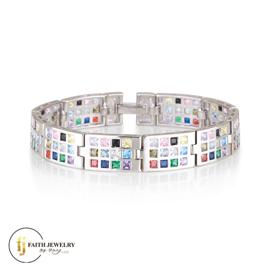 Hoshen Bracelet – 12 Tribes of Israel in Colorful Sparkle
