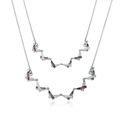 925 Sterling Silver Butterfly Necklace – Folding Star of David Pendant | Double-Sided, Two-Way Design – Small or Large