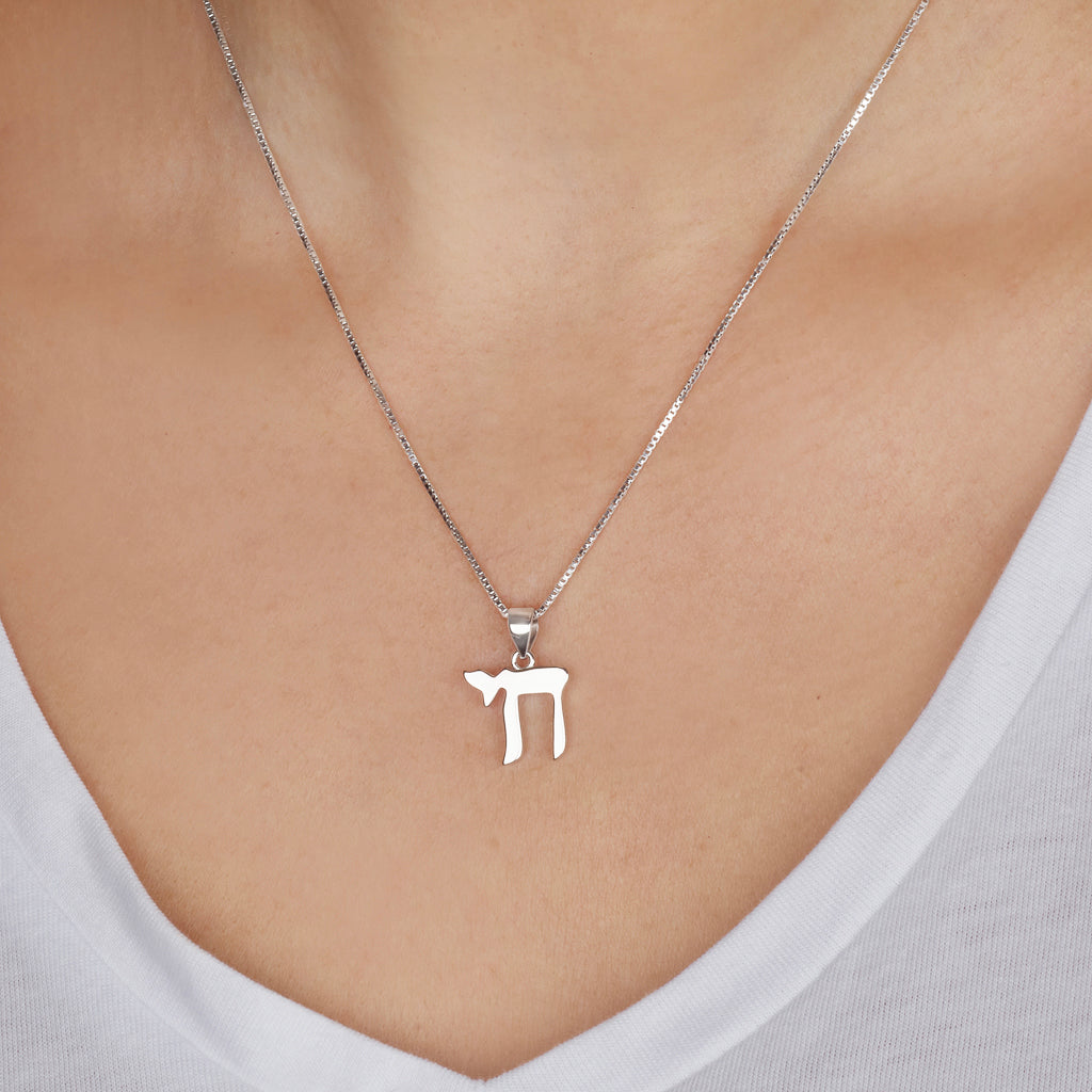 Chai Pendant – 925 Sterling Silver Hebrew Symbol of Life
