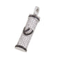 Sparkling Mezuzah Necklace with Shin Letter – 925 Sterling Silver – Two Color Options
