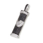 Sparkling Mezuzah Necklace with Shin Letter – 925 Sterling Silver – Two Color Options