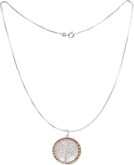 Openwork Tree of Life Pendant – 5 Color Options – 925 Sterling Silver