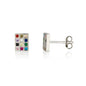Hoshen Stud Earrings – 12 Tribes of Israel – 925 Sterling Silver