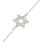 Star of David Bracelet – CZ Center – 925 Sterling Silver