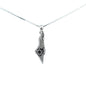 Israel Map Pendant with Star of David – 925 Sterling Silver Necklace – Textured Finish