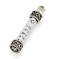 925 Sterling Silver Mezuzah Necklace – Ten Commandments Scroll – Star of David – 1.47" Pendant with 18+2" Chain