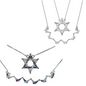 925 Sterling Silver Butterfly Necklace – Folding Star of David Pendant | Double-Sided, Two-Way Design