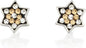 Star of David Stud Earrings – Crystal Accents – 925 Sterling Silver – Multiple Colors