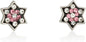 Star of David Stud Earrings – Crystal Accents – 925 Sterling Silver – Multiple Colors