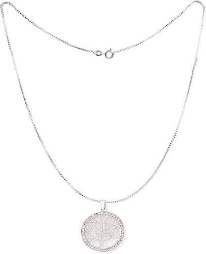 Openwork Tree of Life Pendant – 5 Color Options – 925 Sterling Silver