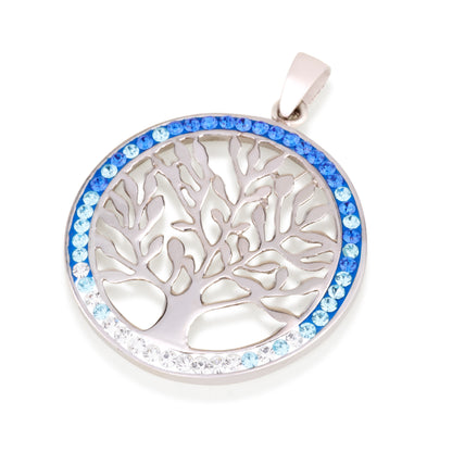 Openwork Tree of Life Pendant – 5 Color Options – 925 Sterling Silver