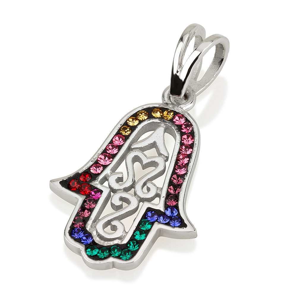Openwork Hamsa Pendant – 3 Color Options – 925 Sterling Silver