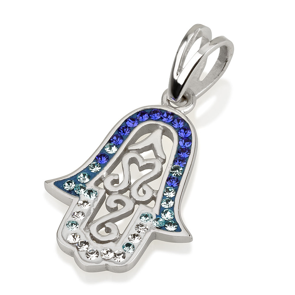 Openwork Hamsa Pendant – 3 Color Options – 925 Sterling Silver
