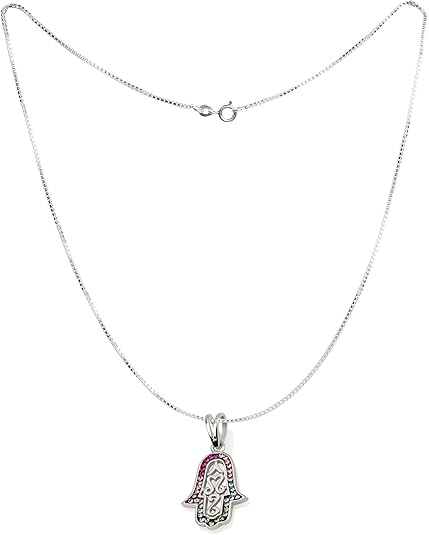 Openwork Hamsa Pendant – 3 Color Options – 925 Sterling Silver