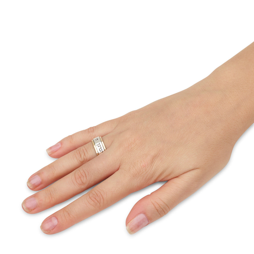 Spinning Rings Birkat Kohanim - May The Lord Bless You And Keep You Safe (Numbers 6:24) 9k solid Gold 925 Sterling Silver