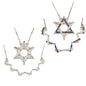 925 Sterling Silver Butterfly Necklace – Folding Star of David Pendant | Double-Sided, Two-Way Design – Small or Large