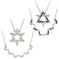 925 Sterling Silver Butterfly Necklace – Folding Star of David Pendant | Double-Sided, Two-Way Design – Small or Large
