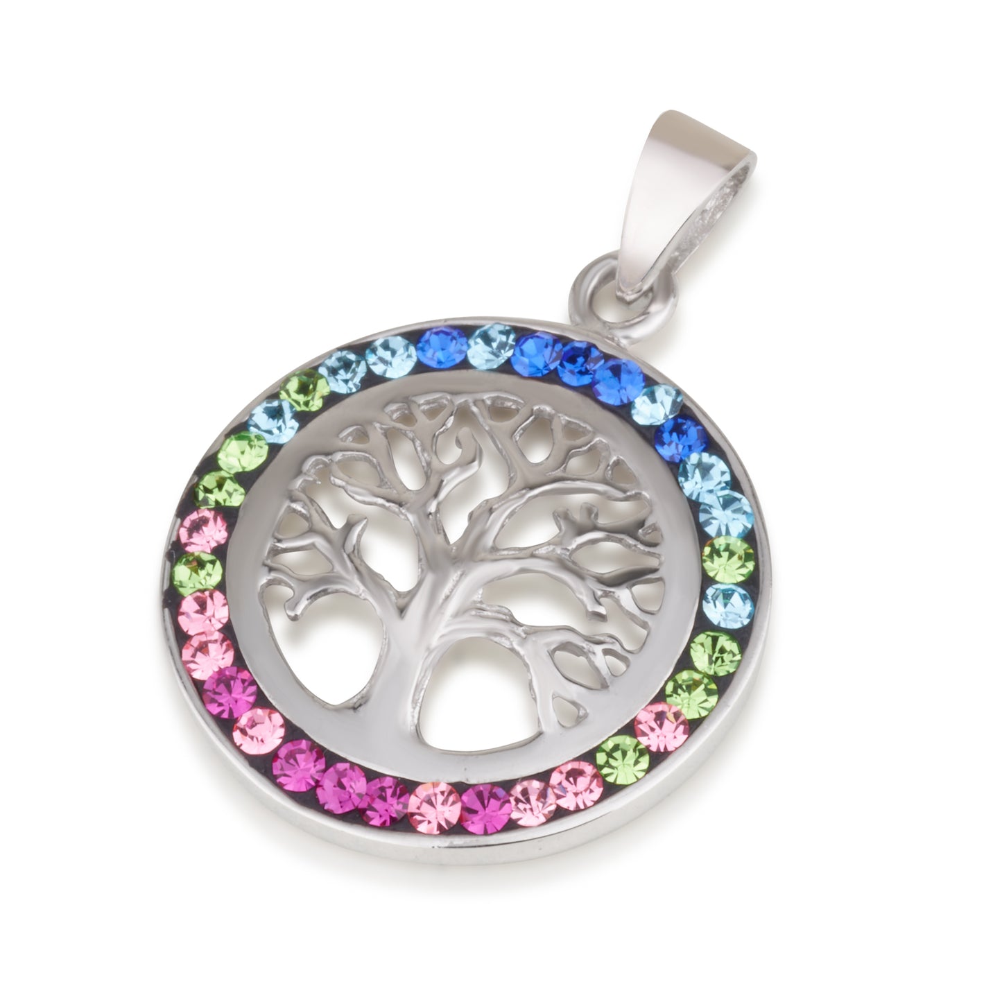 Tree of Life Pendant – 5 Color Options – 925 Sterling Silver
