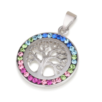Tree of Life Pendant – 5 Color Options – 925 Sterling Silver