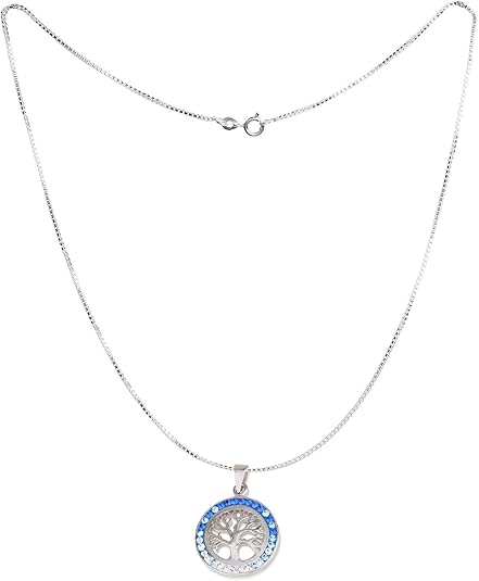 Tree of Life Pendant – 5 Color Options – 925 Sterling Silver