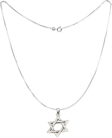 Layered Star of David Pendant – 925 Sterling Silver, Made in Israel