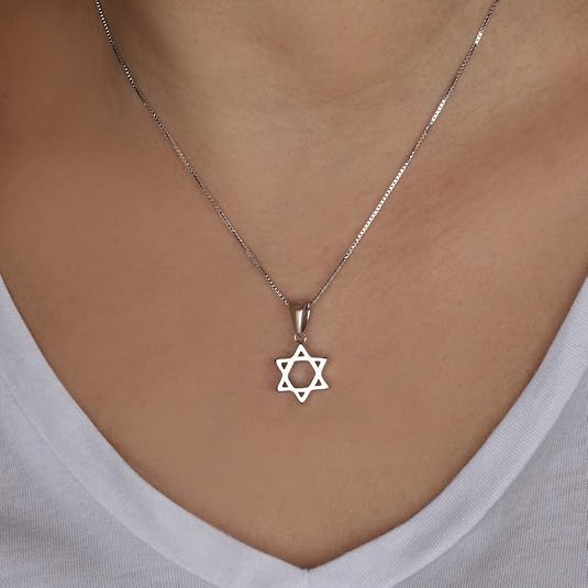 Small & Thick Star of David Pendant – 925 Solid Sterling Silver from Israel