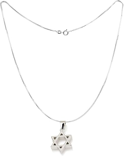 Small & Thick Star of David Pendant – 925 Solid Sterling Silver from Israel