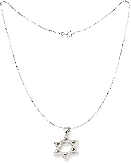 Classic Star of David Pendant – 925 Sterling Silver from Israel