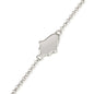 925 Sterling Silver Hamsa Bracelet – Minimalist Protection Charm for Girls, Teens & Bat Mitzvah Gift